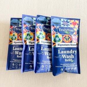 NWT: TrulyFree Laundry nontoxic Detergent bundle of 4